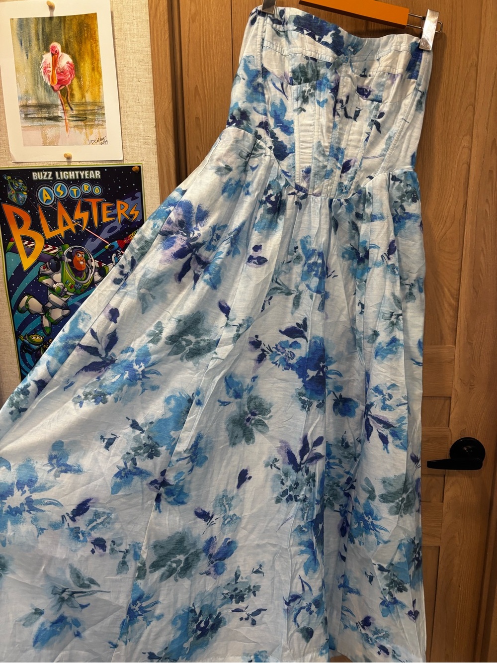 Bardot Lola Corset Midi Dress Size S Floral Feminine Luxury - Picture 4 of 10